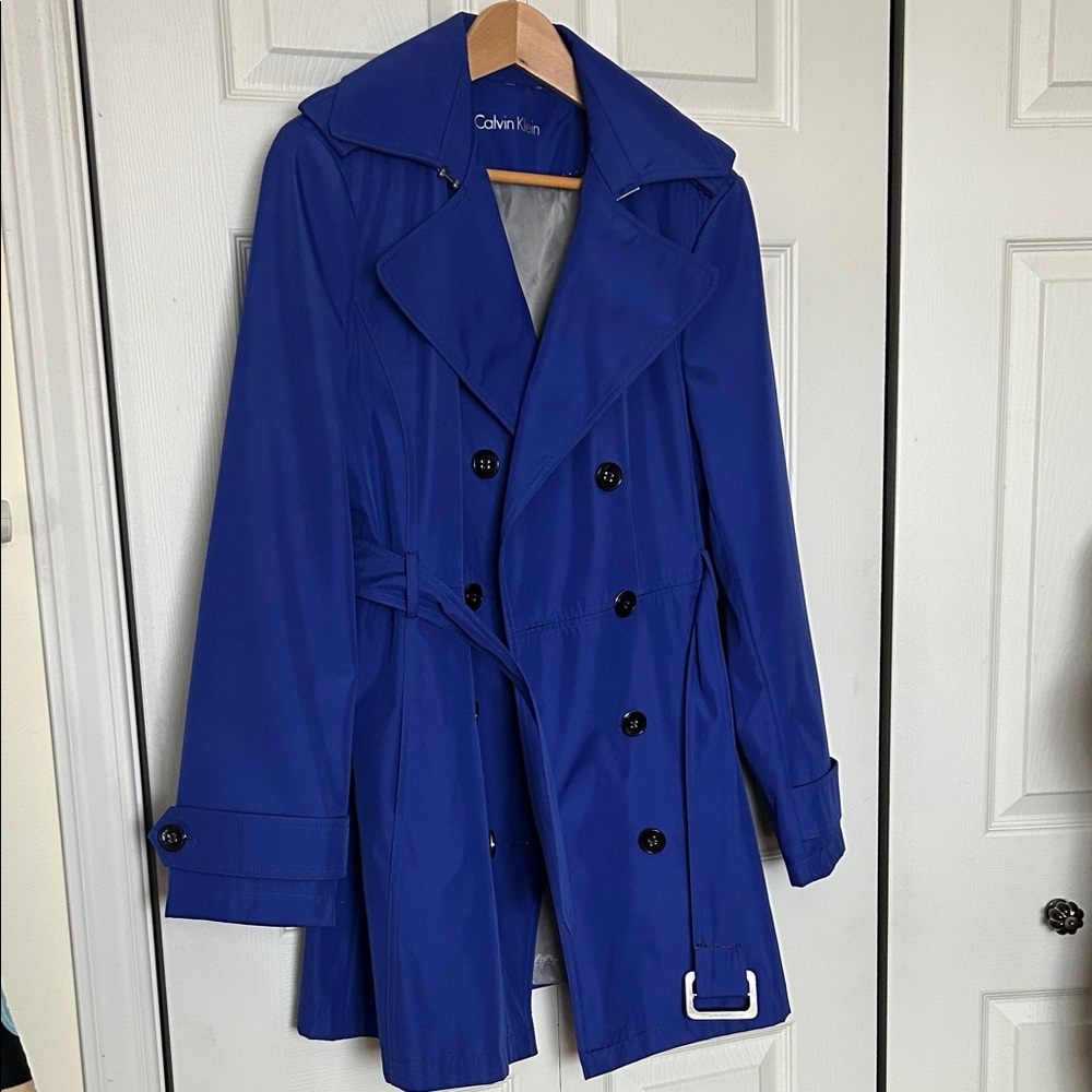 Calvin Klein Women's Royal Blue Trench Coat